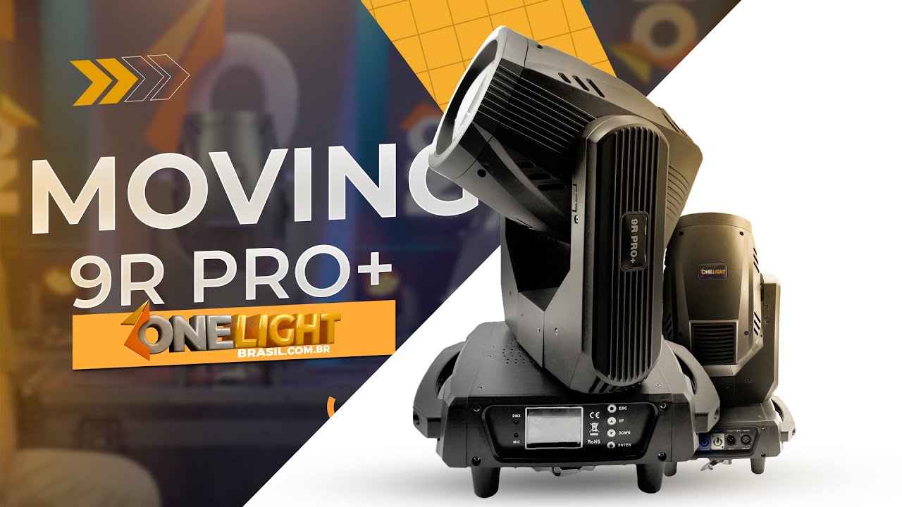 MOVING BEAM 9R PRO+ COM FITA DE LED