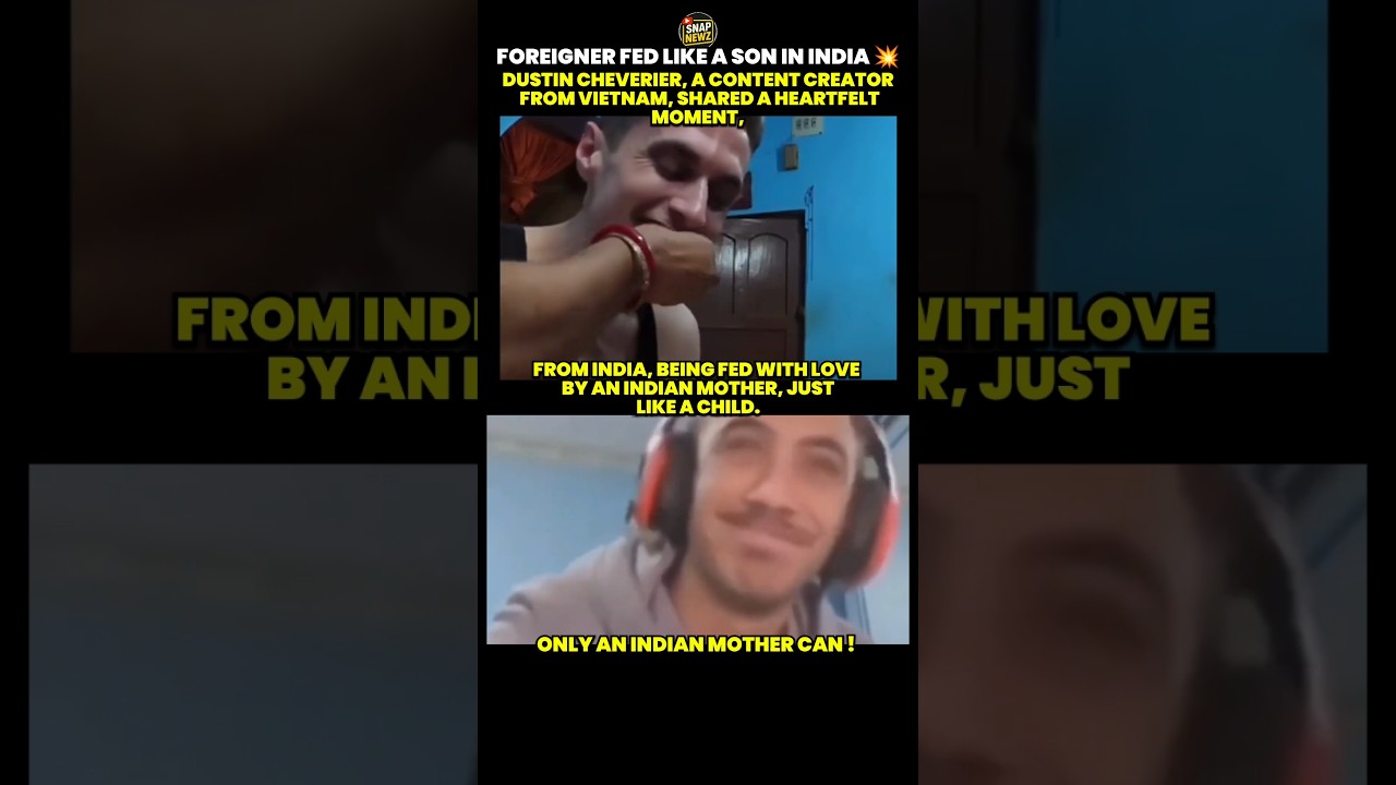 Indian mother fed foreigner like child💥