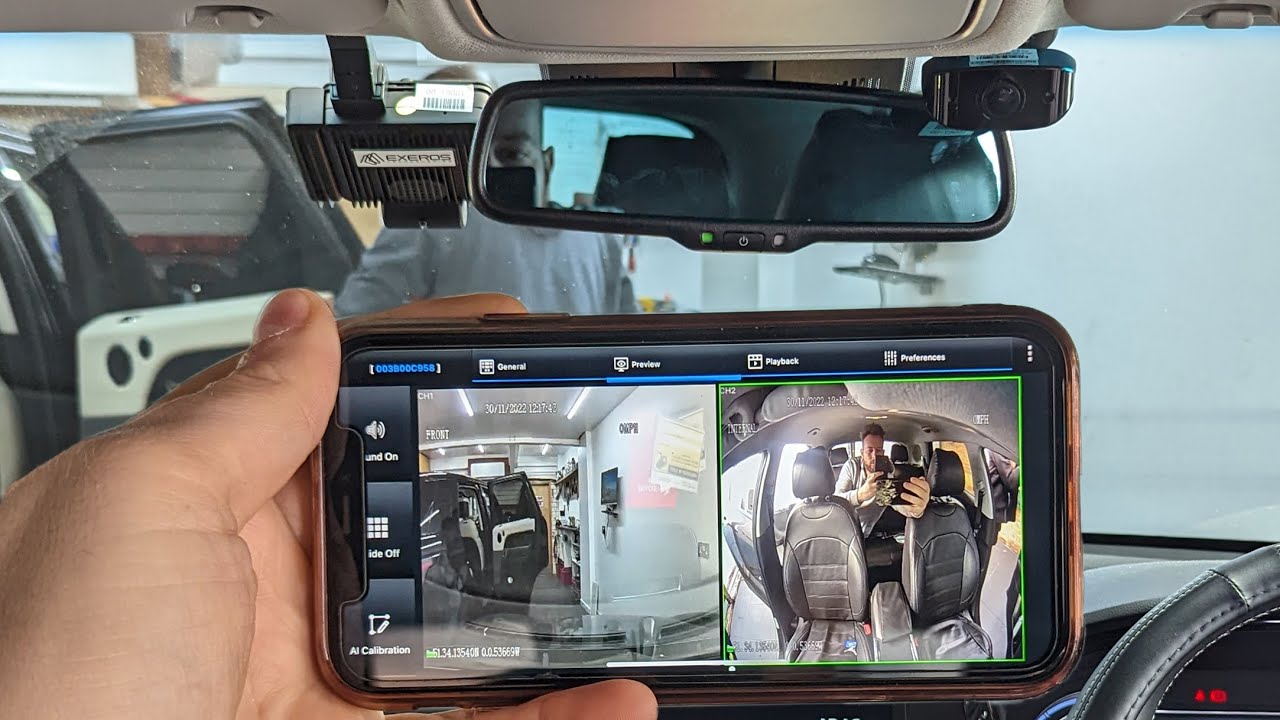 Kia Niro - TFL Approved Dash Camera EXEROS 1080P CCTV For Taxi Mini Cab PHV Cars GPS & WIFI 256GB