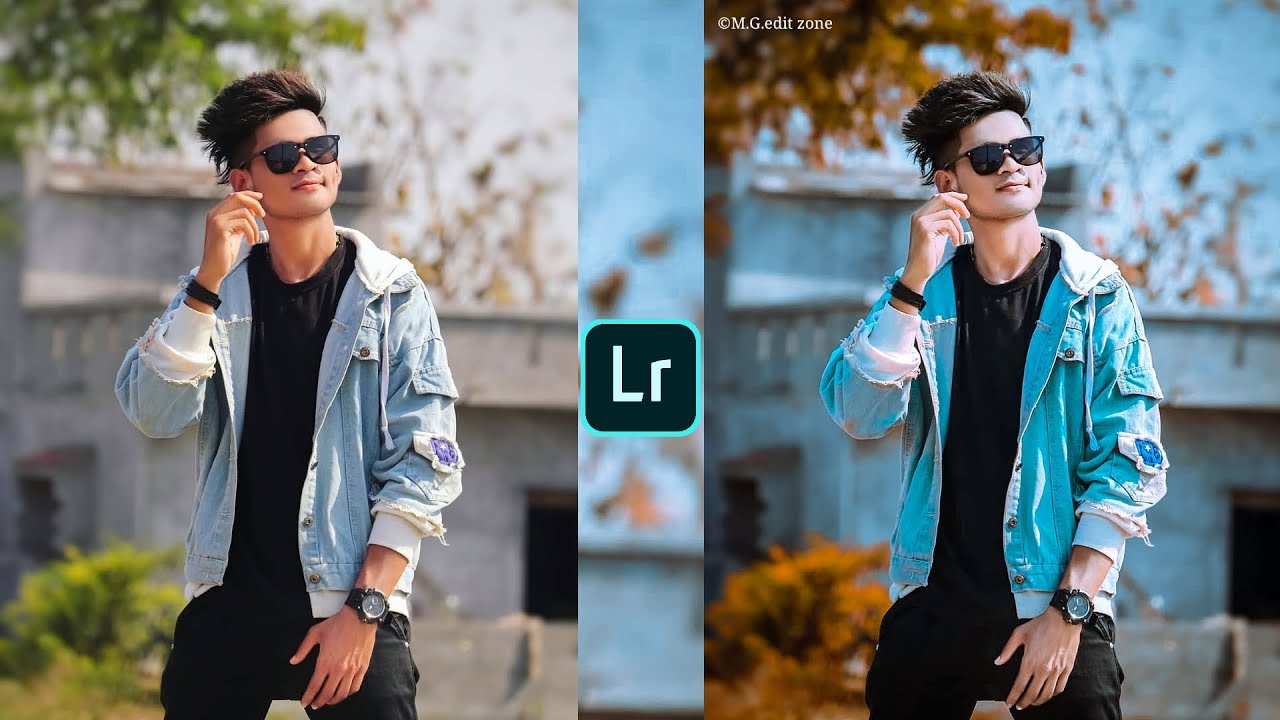 Blue and orange effect Lightroom photo editing tutorial in mobile|| Preset download free||