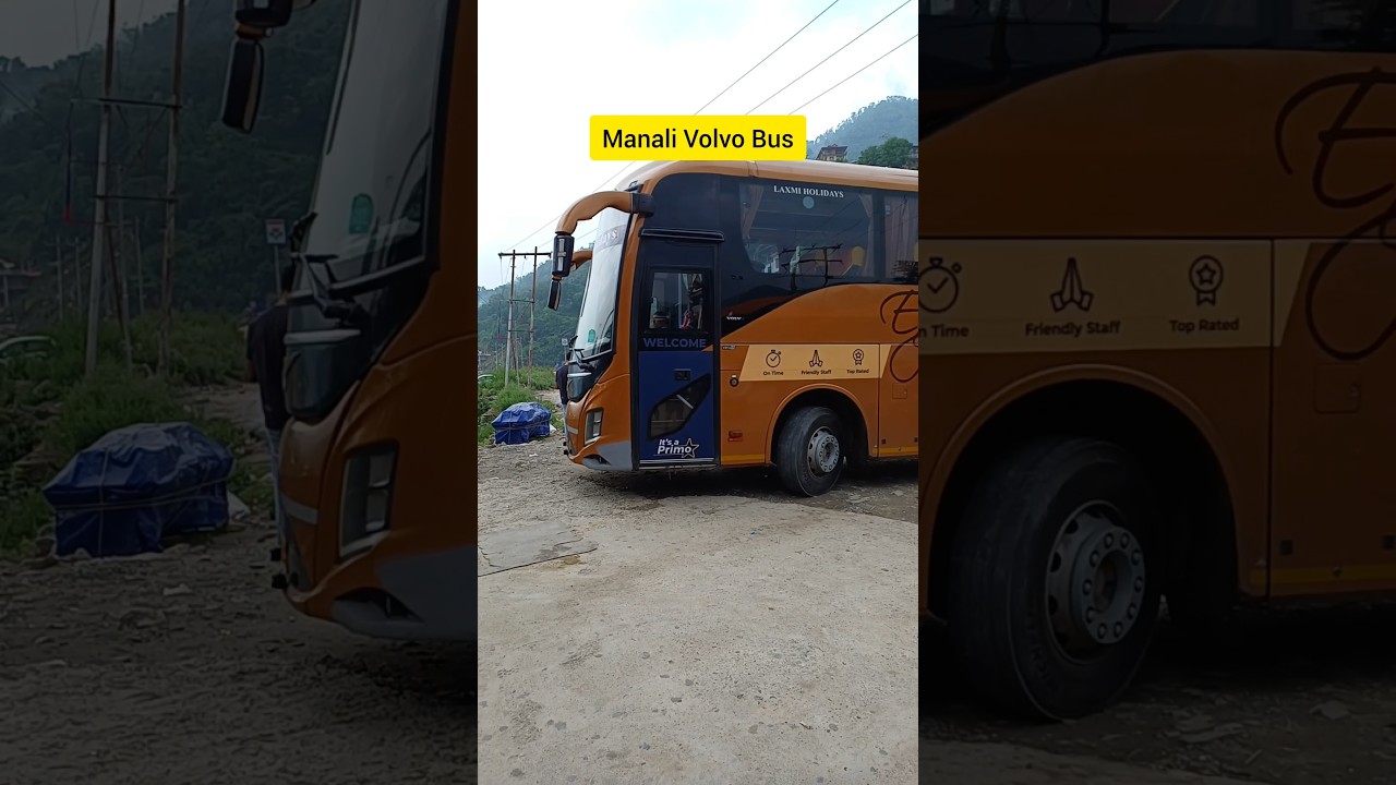 Delhi to Manali Bus journey | Delhi to Manali tour #delhi #manali #volvo #bus #shorts #short #journe