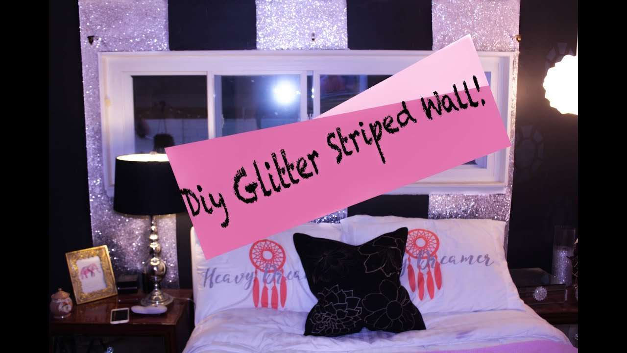 DIY Glitter Wall Tutorial