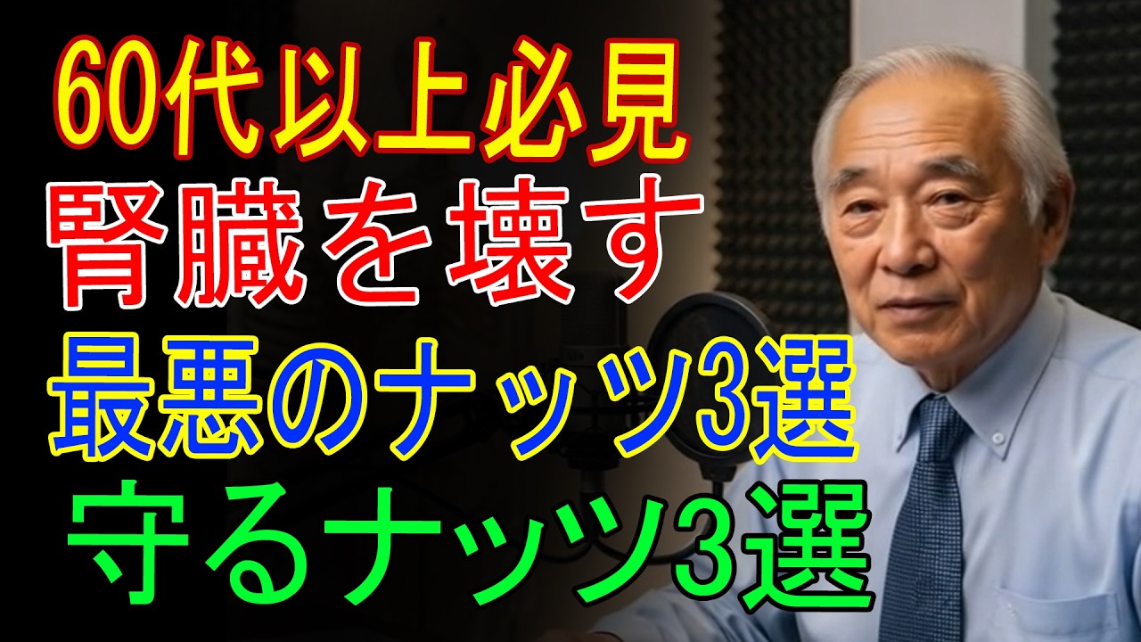 60代以上必見！腎臓を壊す最悪のナッツ3選 vs 弱った腎臓を守る奇跡のナッツ3選 - 医師が明かす