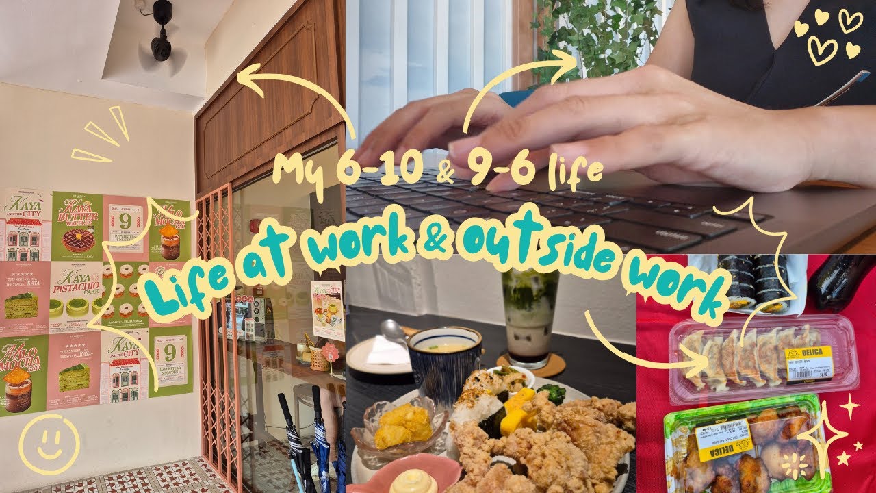 Life in Singapore | My 9-6 corporate life & 6-9 life outside work | weekend, NDP show, cafe hopping