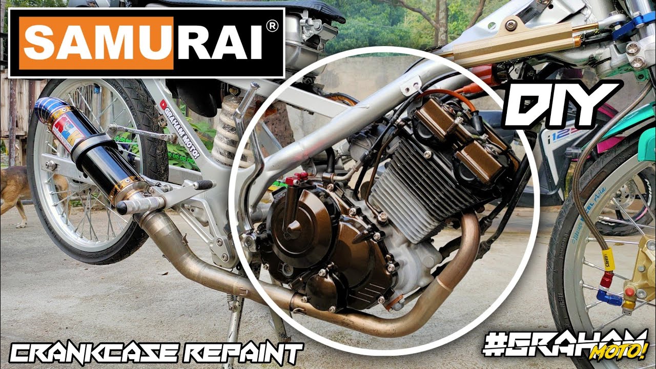 D.I.Y Crankcase repaint using Samurai paints | Raider 150 | Graham MOTO!