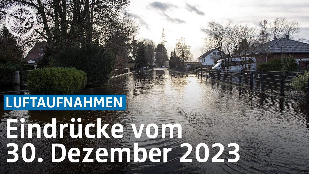 Hochwasser in Celle: Eindrücke vom 30. Dezember 2023