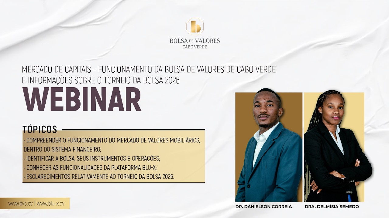 Webinar - Funcionamento da BVC + Informações sobre o Torneio da Bolsa 2026