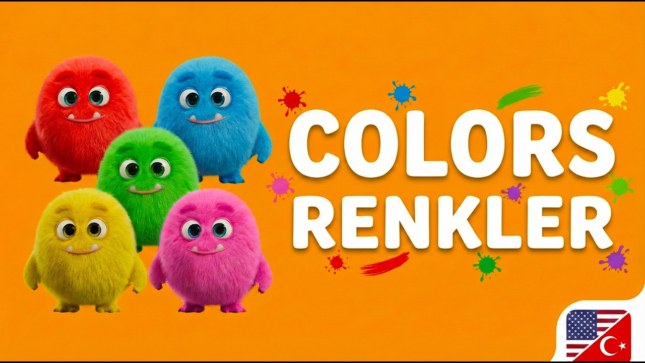 Learn Colors for Kids | Kırmızı Mavi Sarı Yeşil Pembe Renkleri Öğrenelim