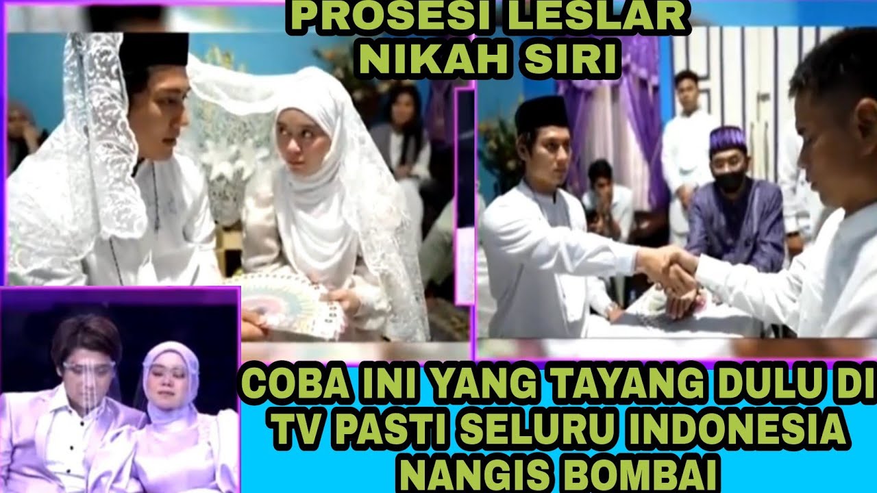 leslar #reaction pernikahan siri mereka  coba kalo ini tayang di tv leslar lovers nangis histeris