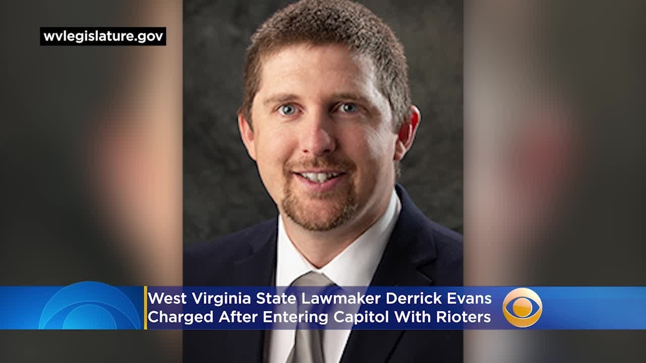 West Virginia State Lawmaker Derrick Evans Charged After Entering Capitol With Rioters