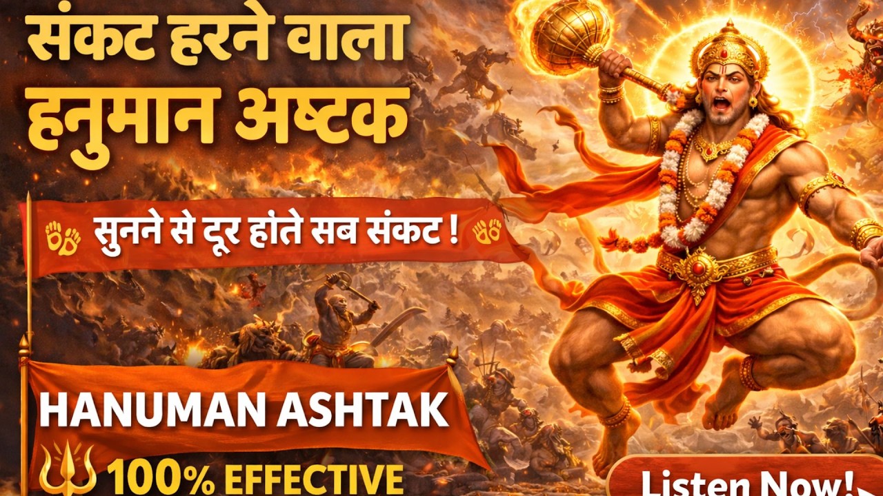 🔴 अभी सुनें! सभी संकटों का अंत – शक्तिशाली हनुमान अष्टक