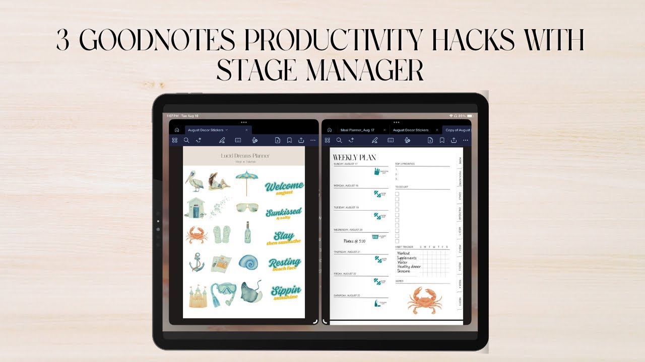 3 GoodNotes Productivity Hacks with Stage Manager 🚀