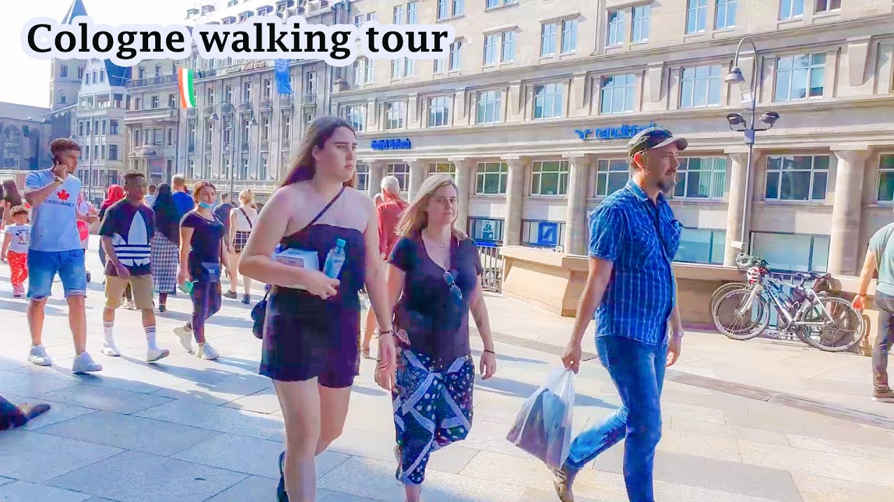 Cologne city walking tour [ cologne night walk | koln germany