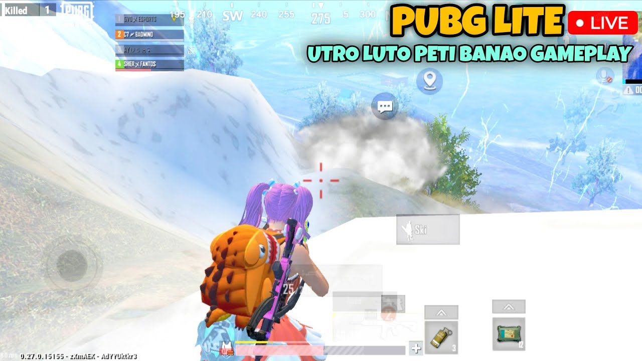PUBG LITE LIVE | UTRO LUTO PETI BANAO GAMEPLAY 