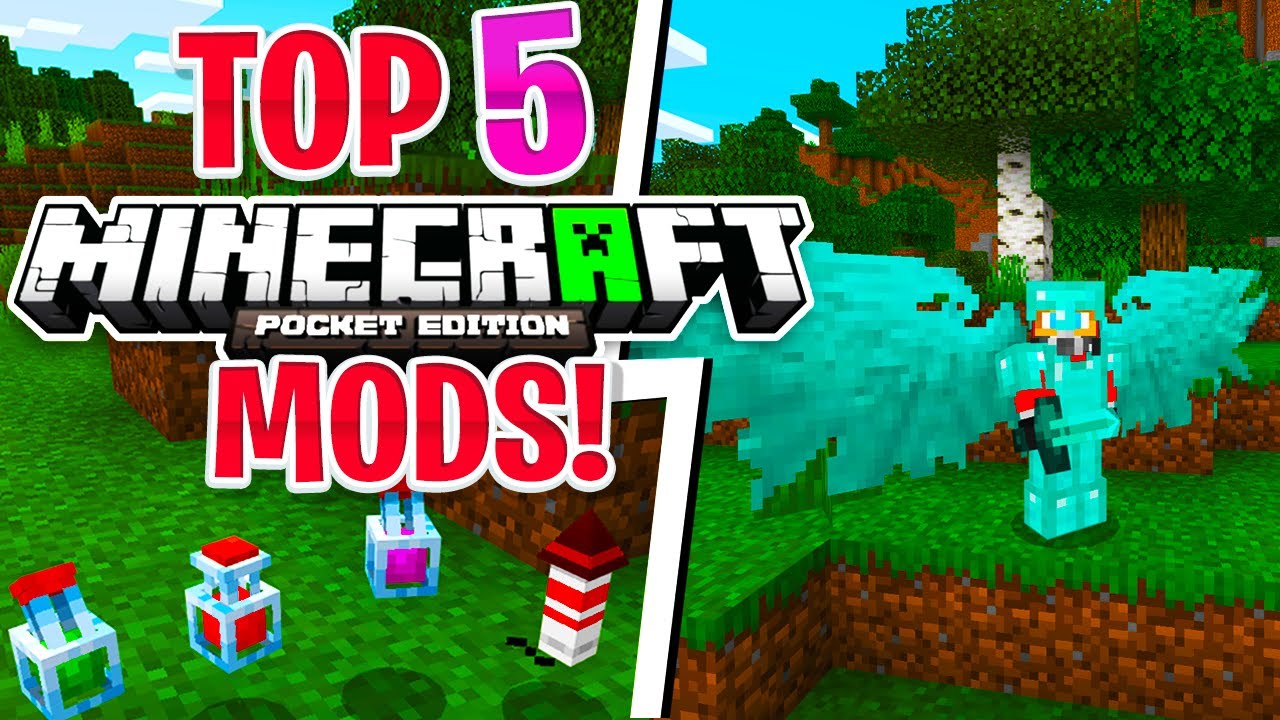 ТОП-5 ЛУЧШИХ МОДОВ ДЛЯ MCPE! (1.16+) | Minecraft PE (Win10/Xbox/PS4/Switch)