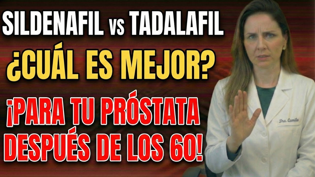 Sildenafil vs Tadalafil: ¿Cuál es MEJOR para tu Próstata Después de los 60? | Dra. Camila Vega