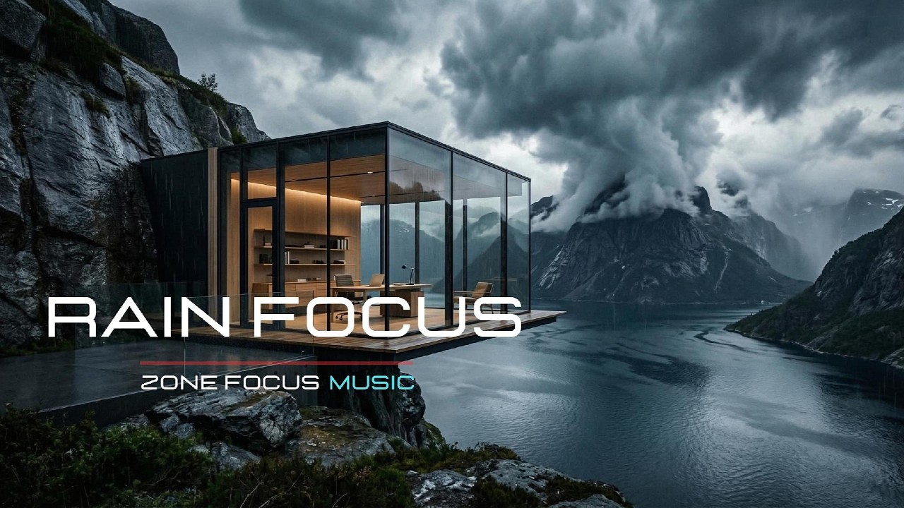 2 Hours Deep Focus Music | Rainy Mountain Workspace