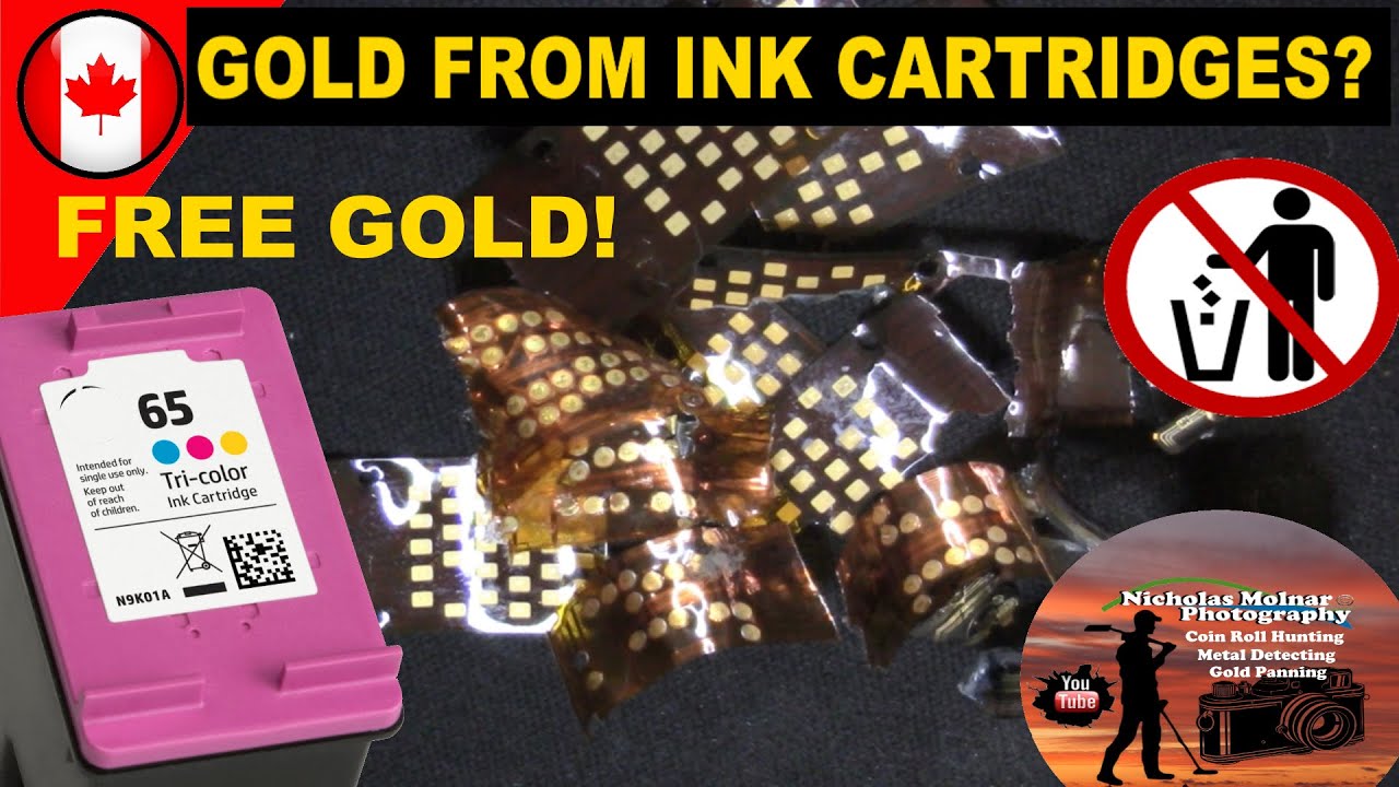 Removing Gold from Ink Cartridges - Gold Prospecting at Home!