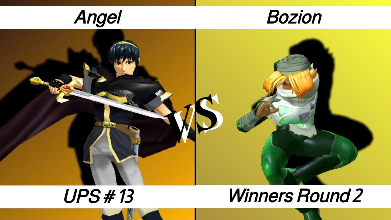 UPS #13 – WR2 – Angel ⟮Marth⟯ vs Bozion ⟮Sheik⟯
