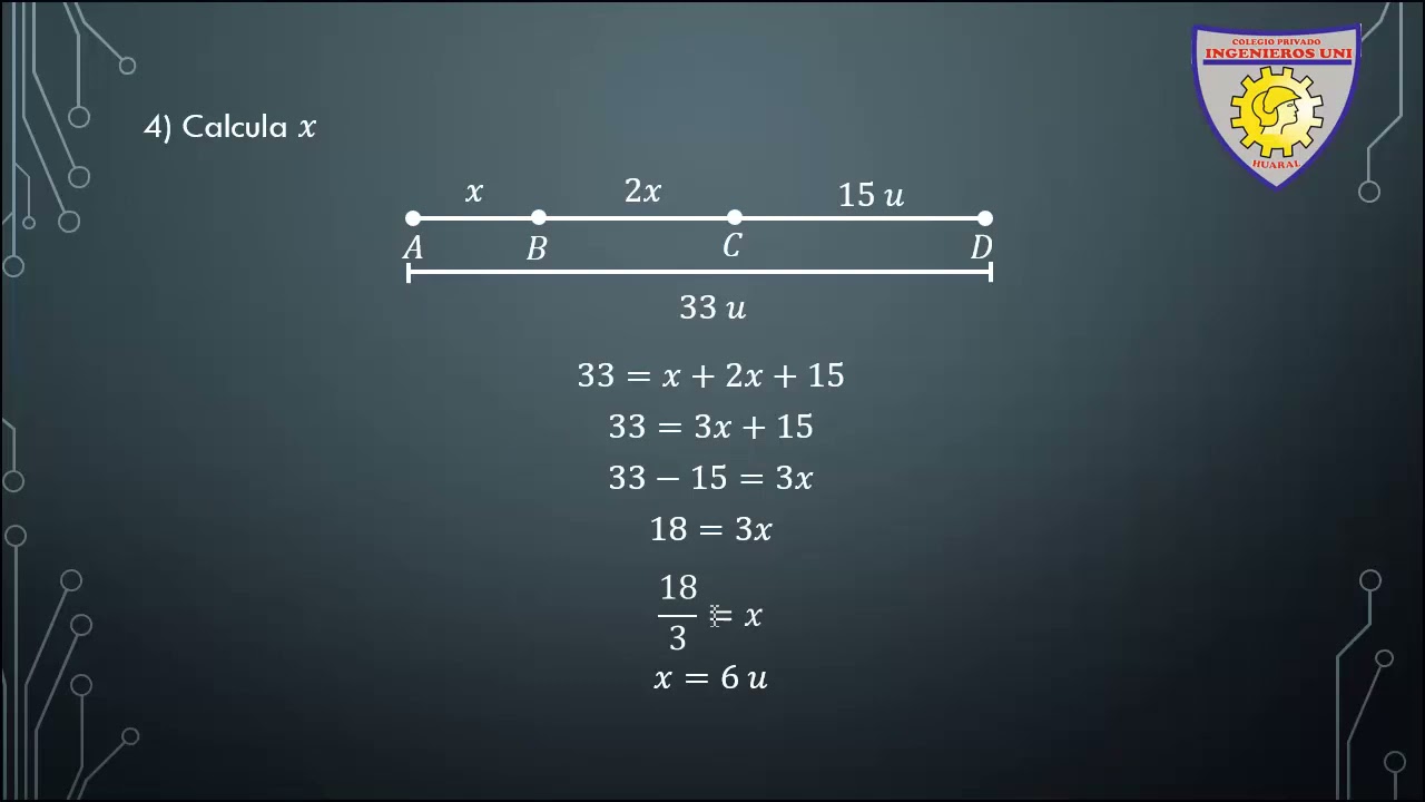01 Clase Geometr&iacute;a Segmentos - Sexto Grado de Primaria