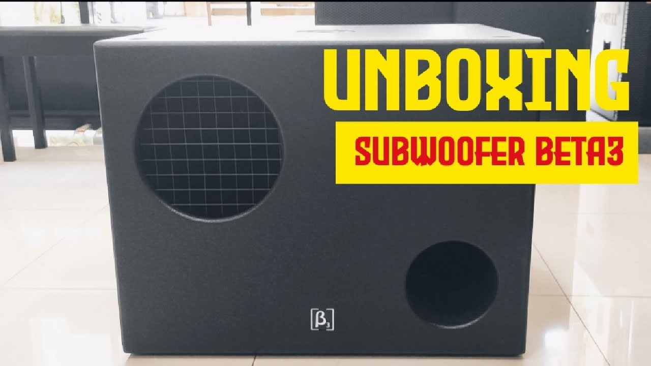 Subwoofer Beta3 B118A Unboxing