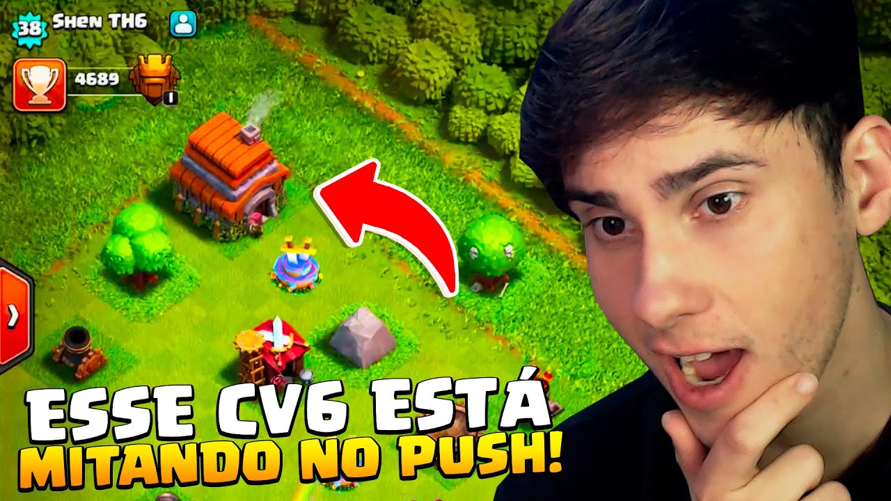QUASE LIGA LENDÁRIA NO CV6, ATAQUES INCRÍVEIS!! CLASH OF CLANS