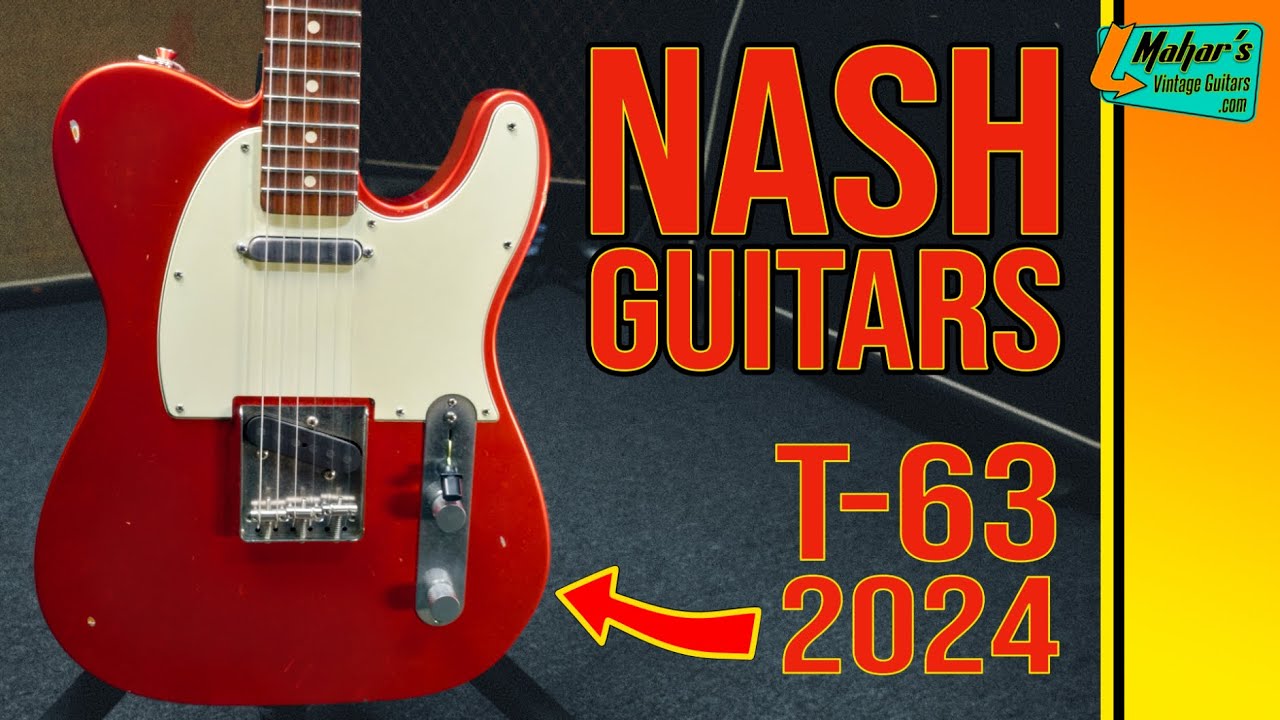 Nash T-63 Telecaster 2024 – Candy Apple Red, Relic Finish, - Thru a Two-Rock Bloomfield