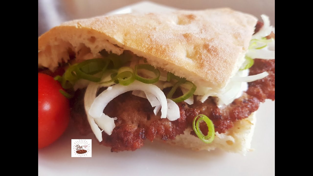 Pljeskavice mit luftigen Fladenbroten selber machen/ so saftig lecker/ Balkan Burgers
