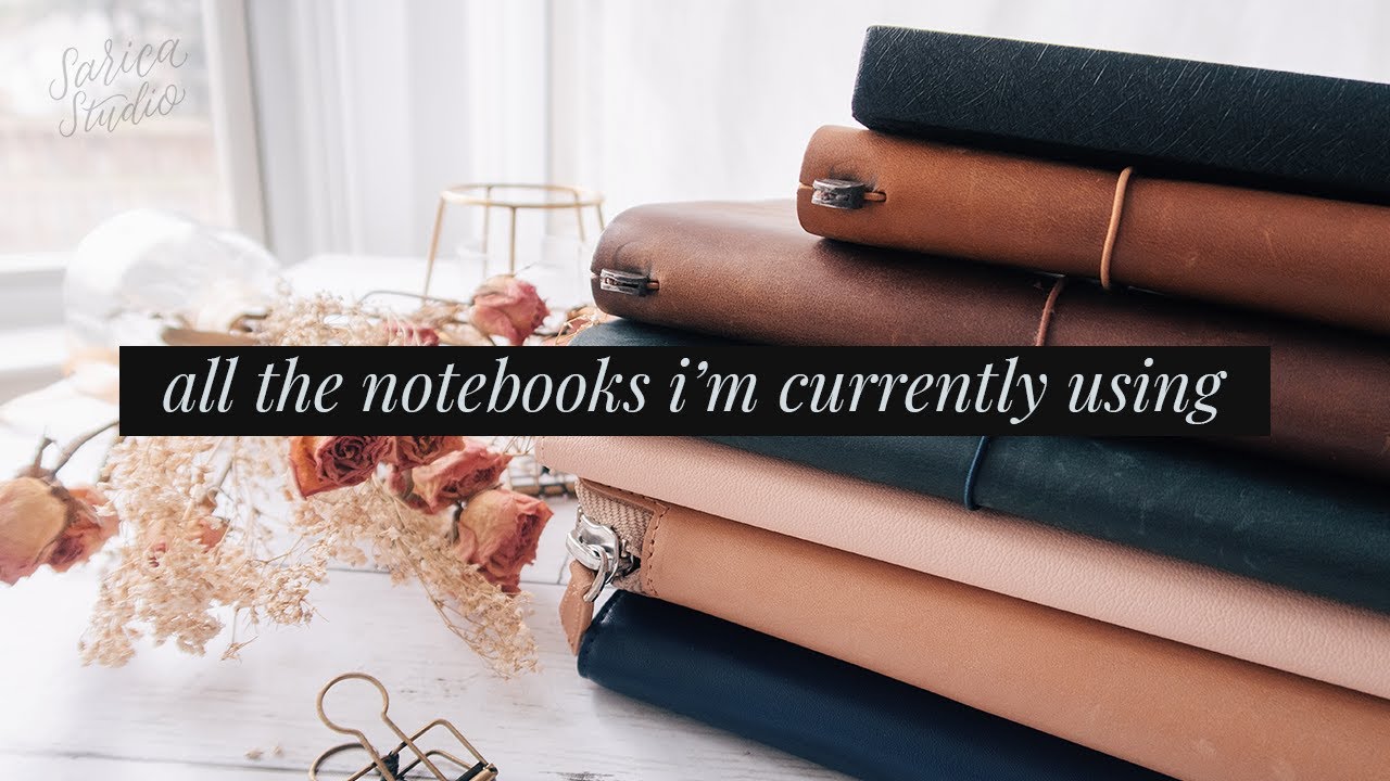 all the notebooks i'm currently using · my planners, journals & sketchbooks