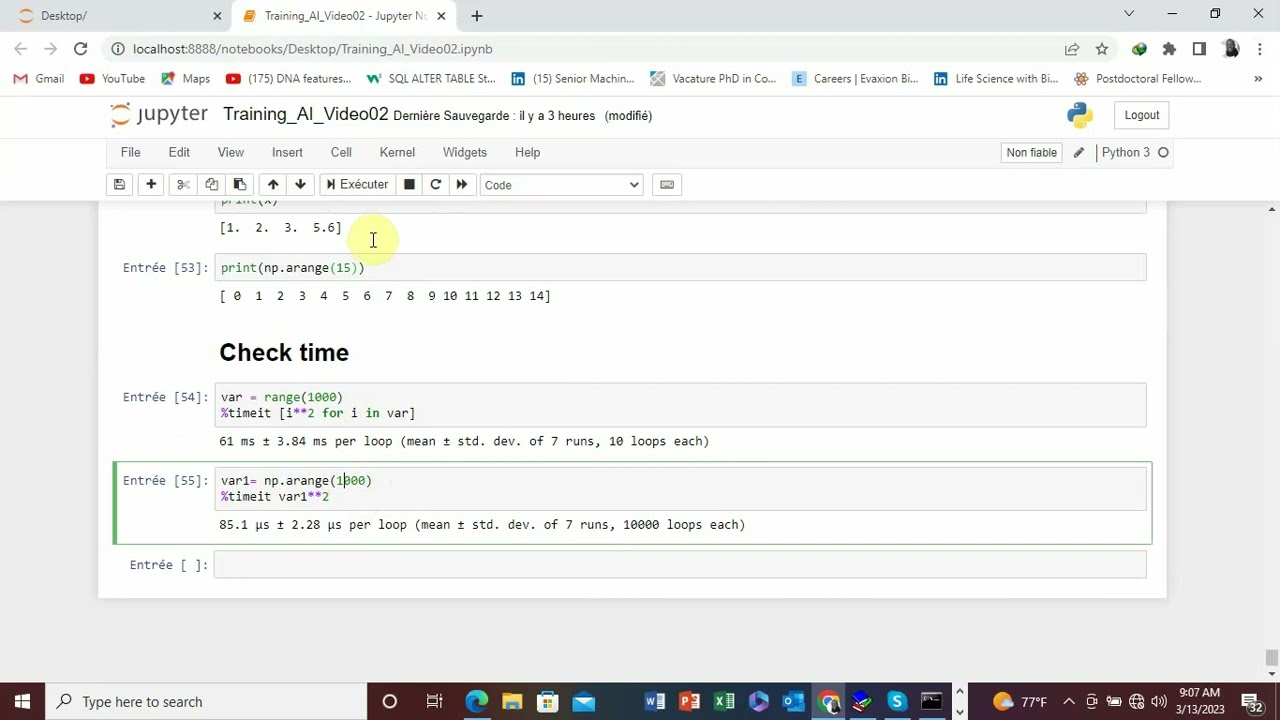 Data Science: Training AI Video 25 Numpy