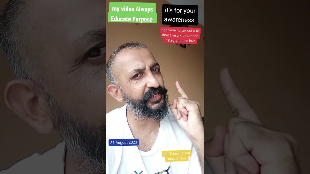 i try to educate and aware #yuvrajsandhu #duniadisair