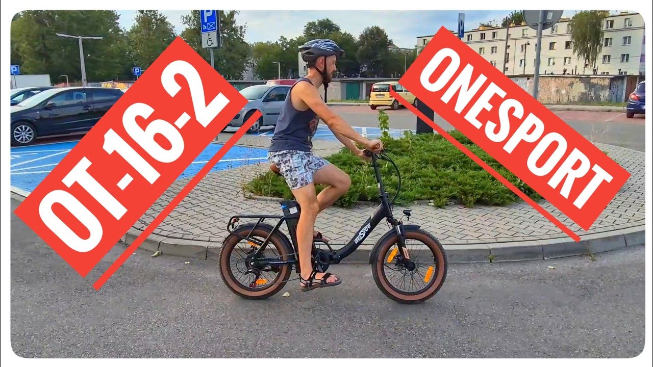 Niedrogi rower elektryczny ONESPORT OT 16 -2, duża bateria 17Ah.