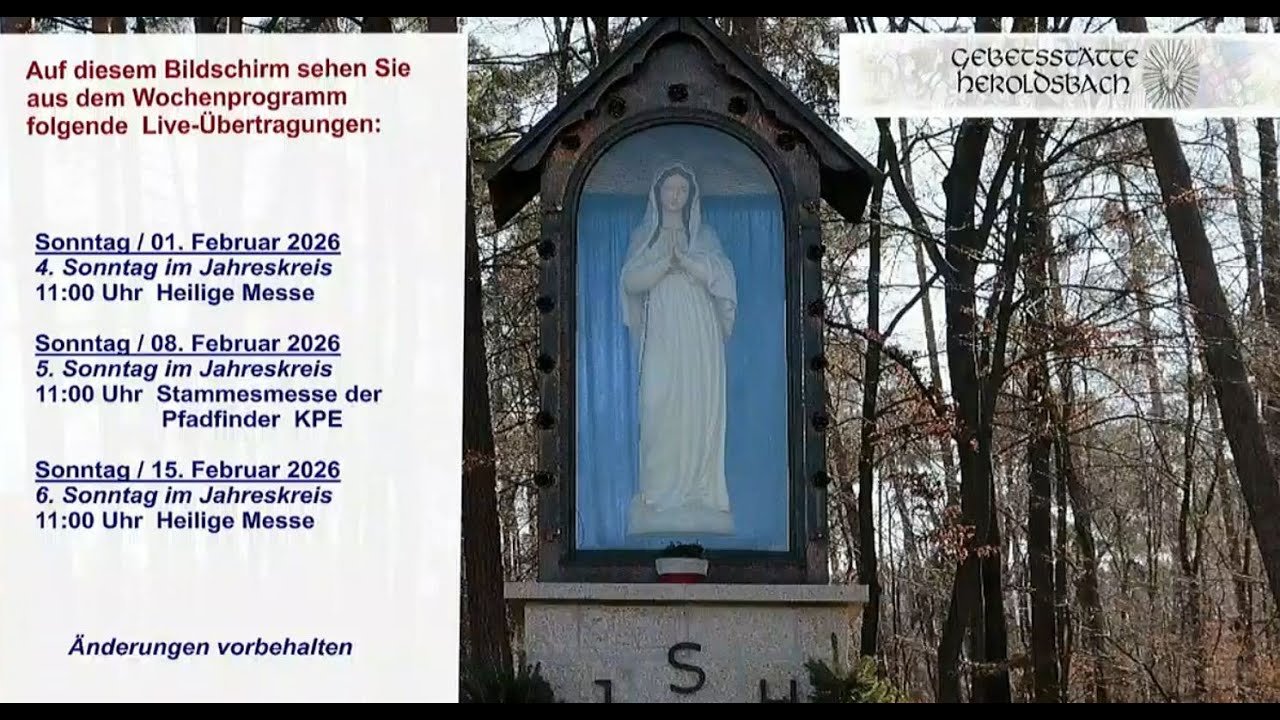 Hl. Messe vom 1.2.2026  ( 11:00 Uhr )