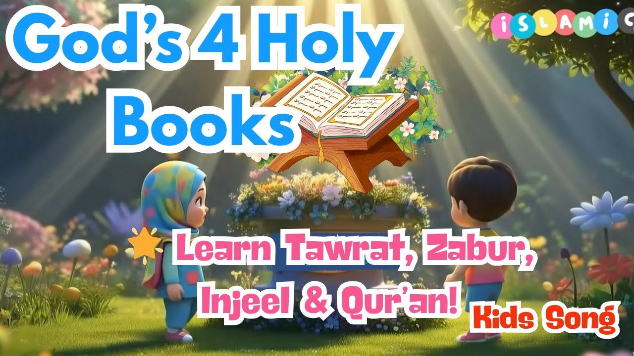Kids Learn ALL 4 Books of Allah in 60 Seconds! 📚 Fun Islamic Animation