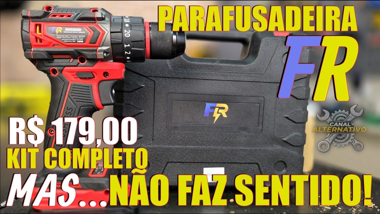 PARAFUSADEIRA FR - BARATA! MAS VALE A PENA?