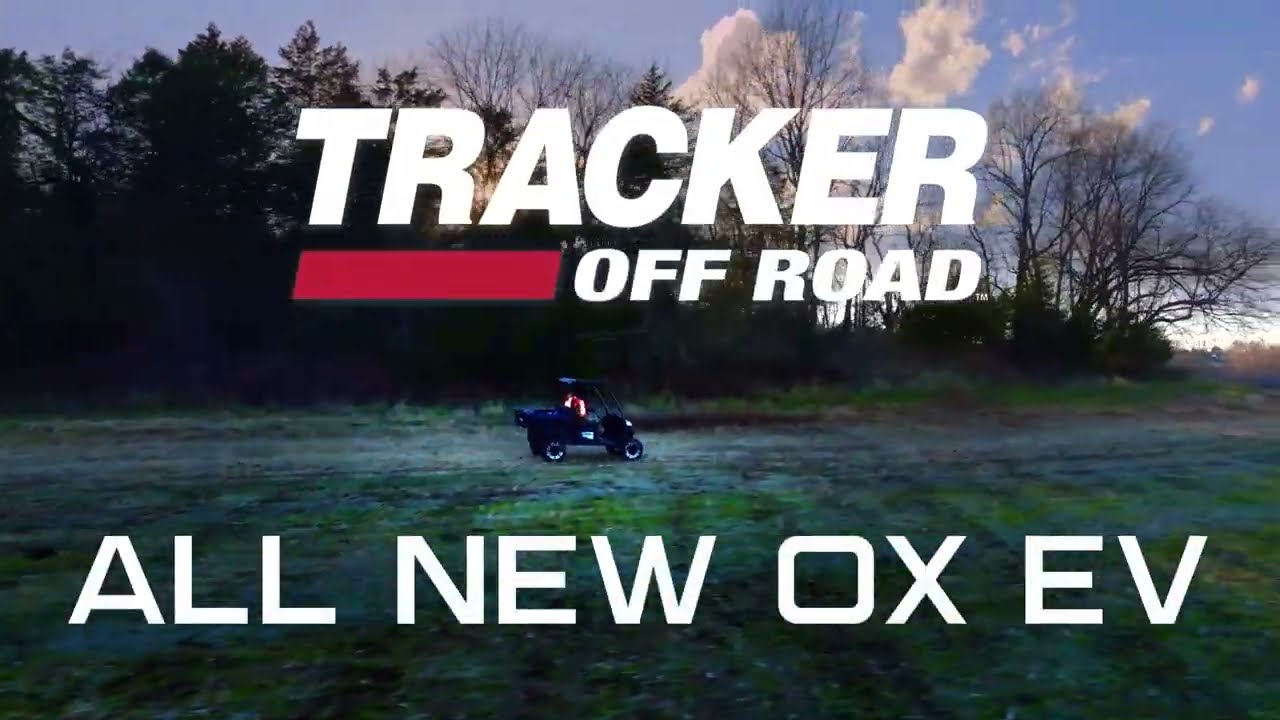 Introducing the TRACKER OFF ROAD OX EV SXS - High Voltage Performance