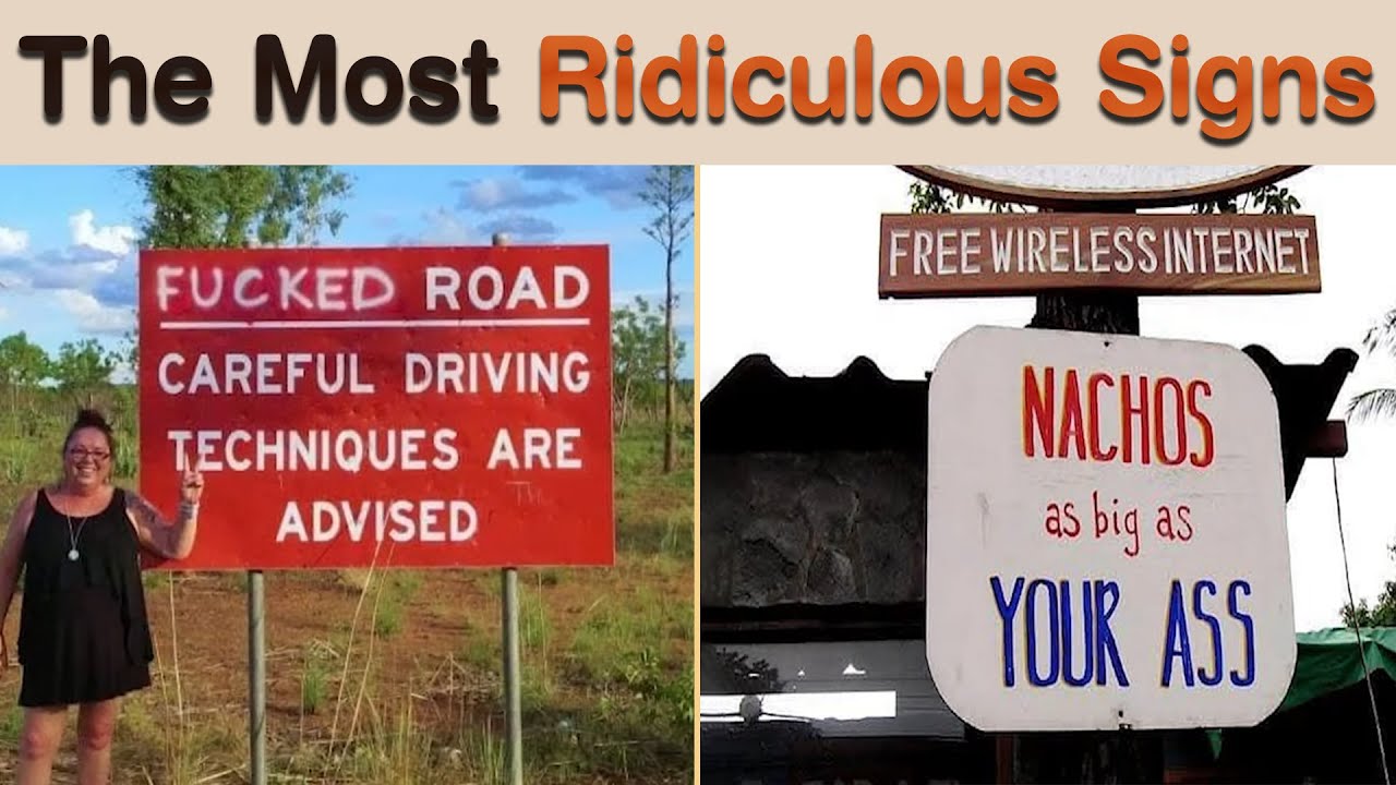 The Most Ridiculous Signs Proving Humans Have a Great Sense of Humor || Sign Hub