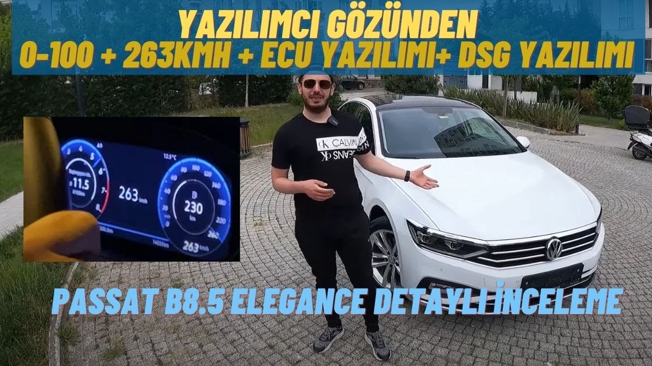 Yazılımcı Gözünden | VW Passat 1.5 TSI 185hp İnceleme | Motor Nasıl ? | 263kmh Top Speed | 0-100 kmh