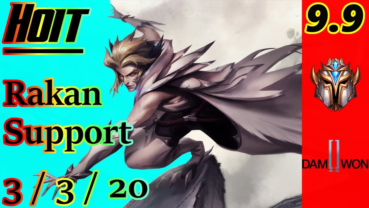 Hoit as Rakan Support | S9 Patch 9.9 | Korean Challenger | Full Gameplay