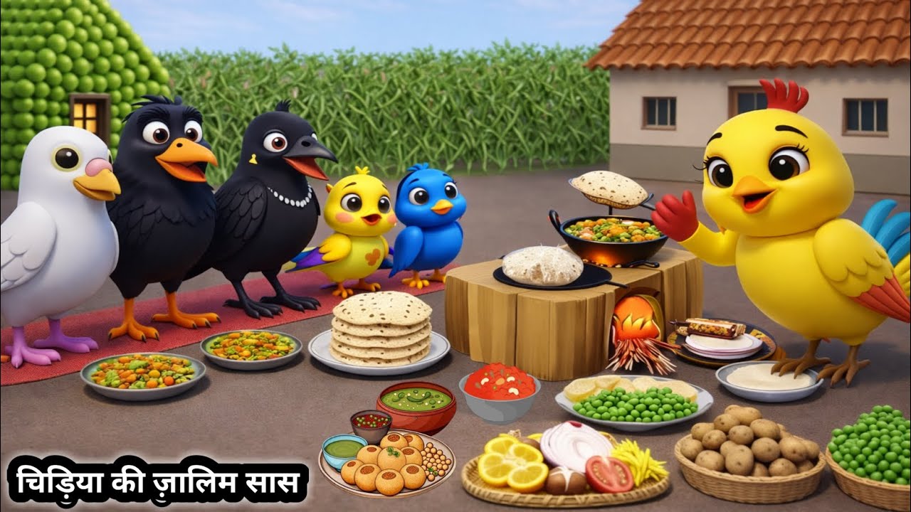 चिड़िया की ज़ालिम सास | Episode New | Chidiya Wala Cartoon | Hindi Kahani | #manochidiya 