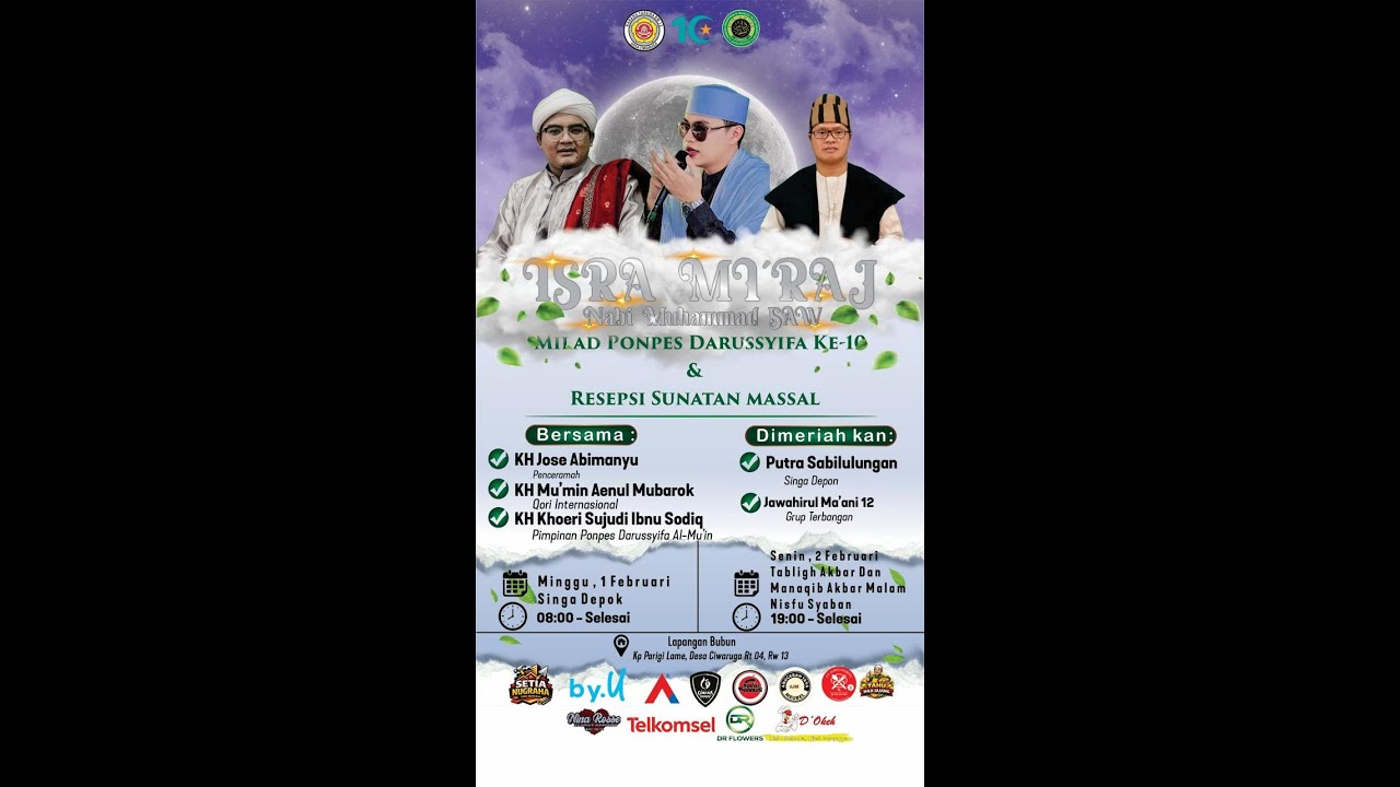 🔴(LIVE) Tablig Akbar | Peringatan Isra Mikraj Ponpes Darussyfa
