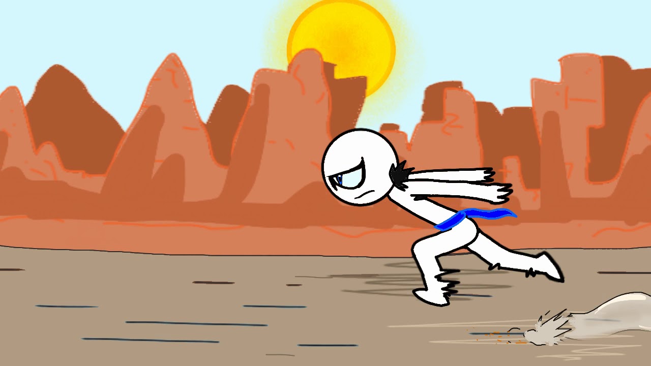 White Zark (running cycle) Flipaclip