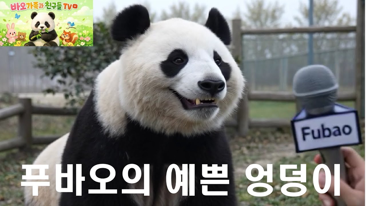 [풀영상] 푸바오의 예쁜 엉덩이 인터뷰
