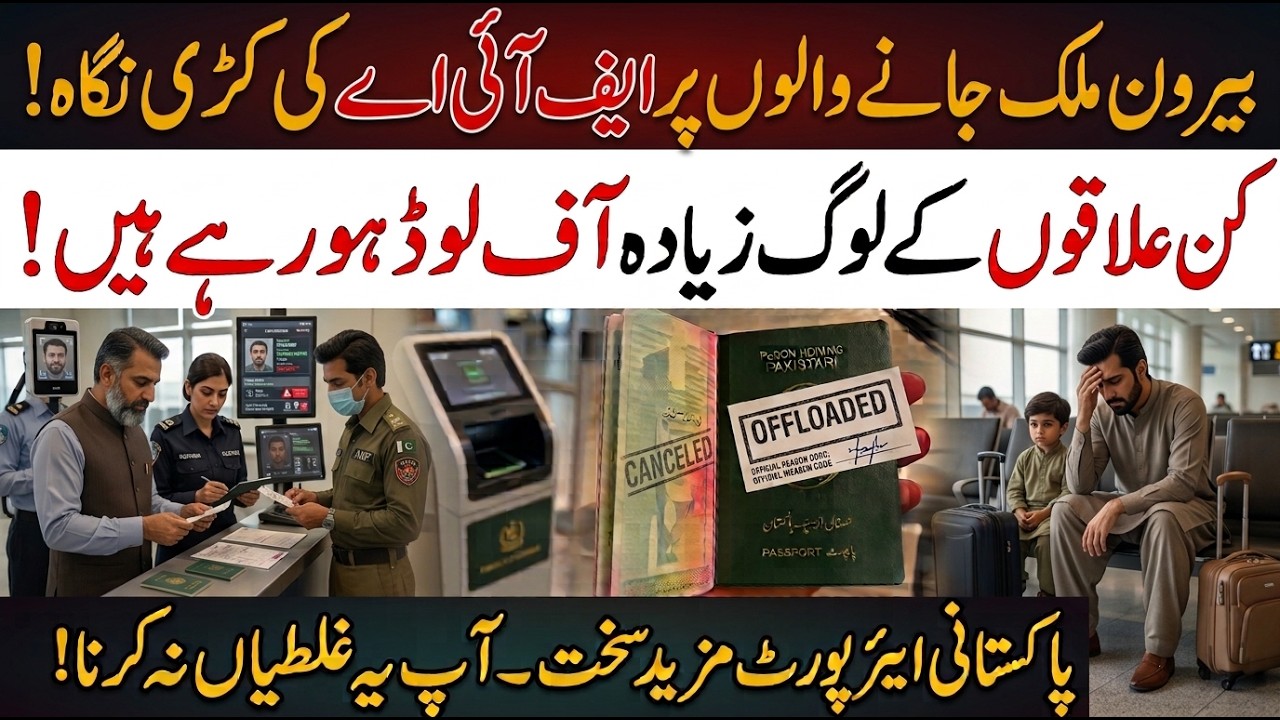 FIA Offloading Procedure in Pakistan |What To Do If FIA Officer Offload You |Airport Offloading Scam