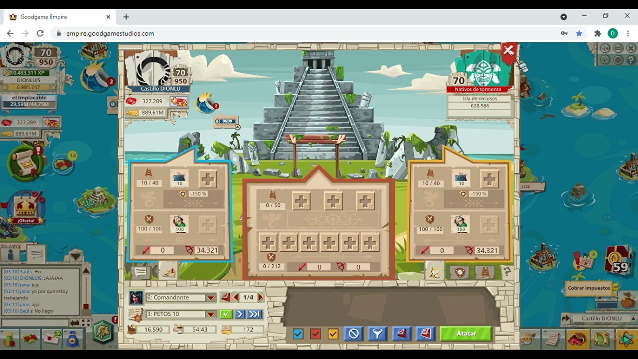 Goodgame Empire   COMO HACER GLORIA Y TRUCO DE ISLAS