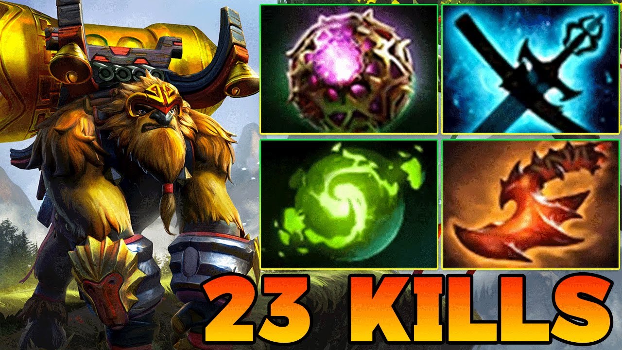 23 Kills Earthshaker Dota 2 Mid Lane Carry Pro Gameplay Item Build Guide 7.39 7.40