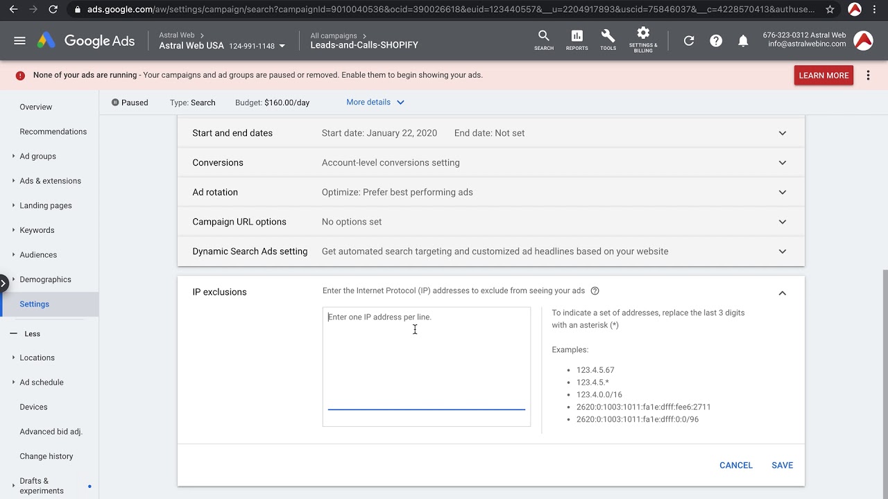 How to Exclude IP Addresses from Showing Ads in Google Ads