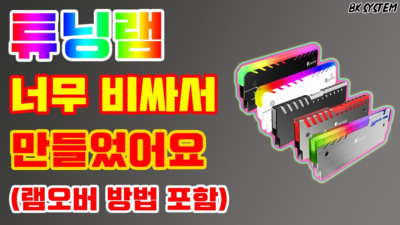 튜닝램이 너무 비싸서 단돈 3만원으로 만들어 봤습니다(부제 : Jonsbo NC-1 NC-2 언박싱,장착 및 램오버클럭)[비케이][BK SYSTEM][4K][60p]