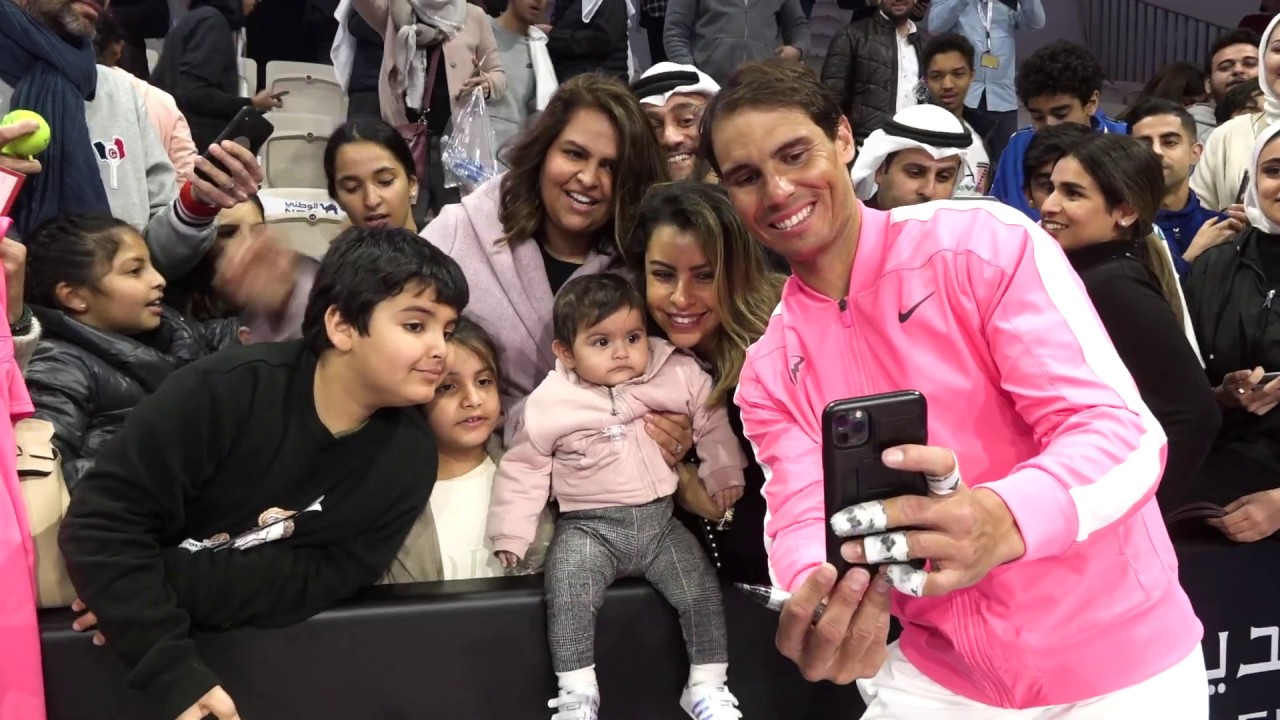 Rafa Nadal inaugurates the new 'Rafa Nadal Academy' in Kuwait