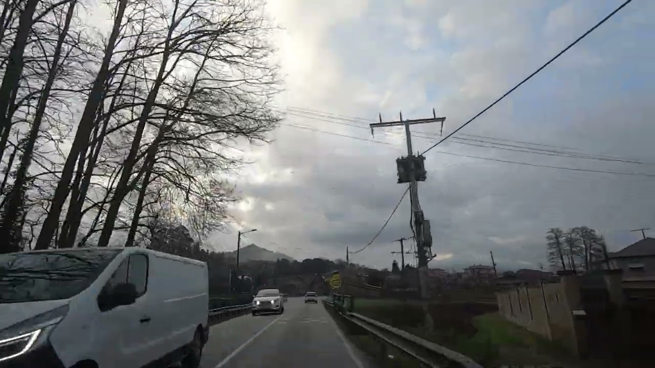 Scenic Drive from Poio to Santiago de Compostela | 4K Galicia Spain Driving Tour